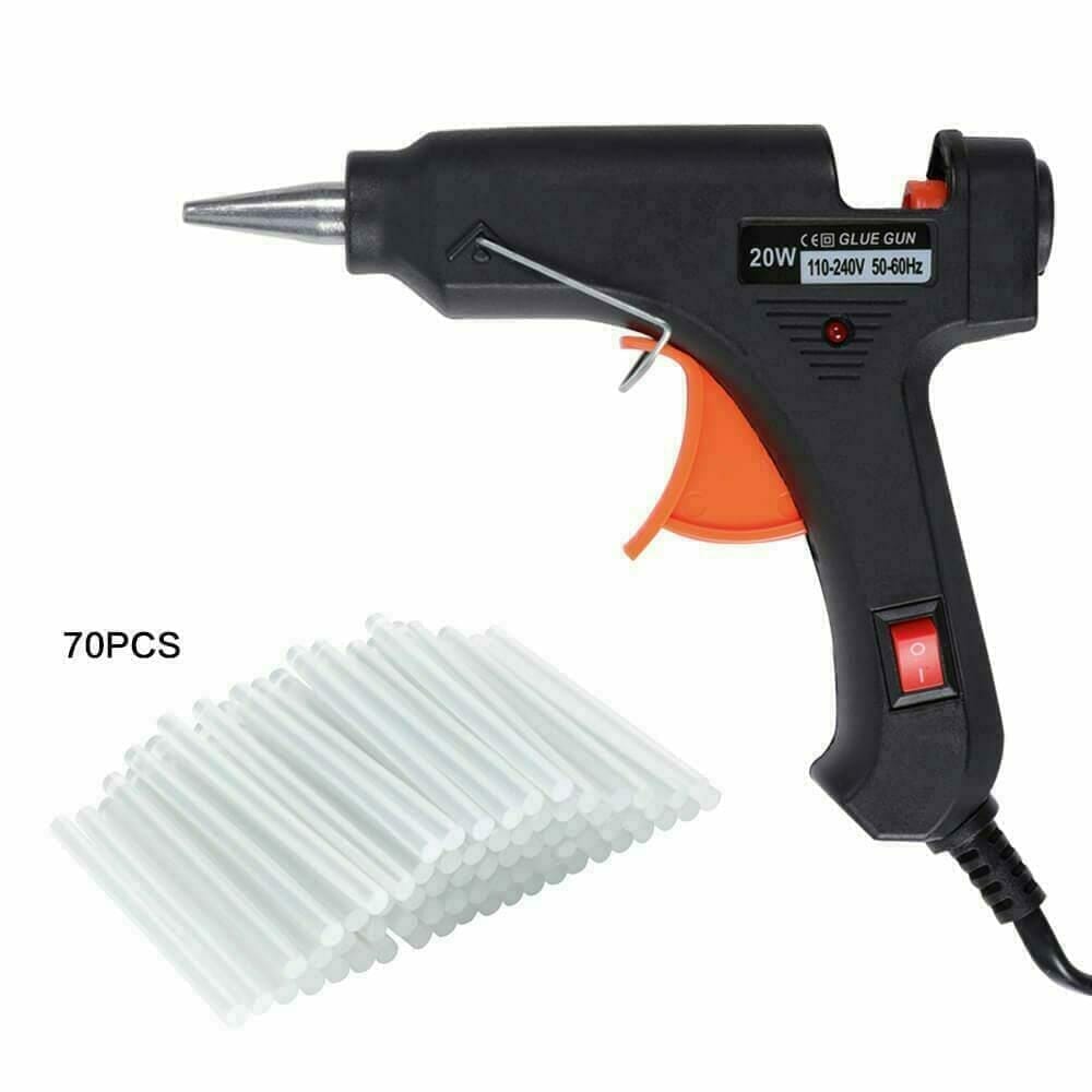 plastics 240V 60W Hot Melt Glue Gun Ready to glue wood ceramics cardbo paper 